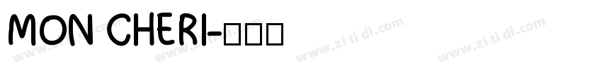 MON CHERI字体转换